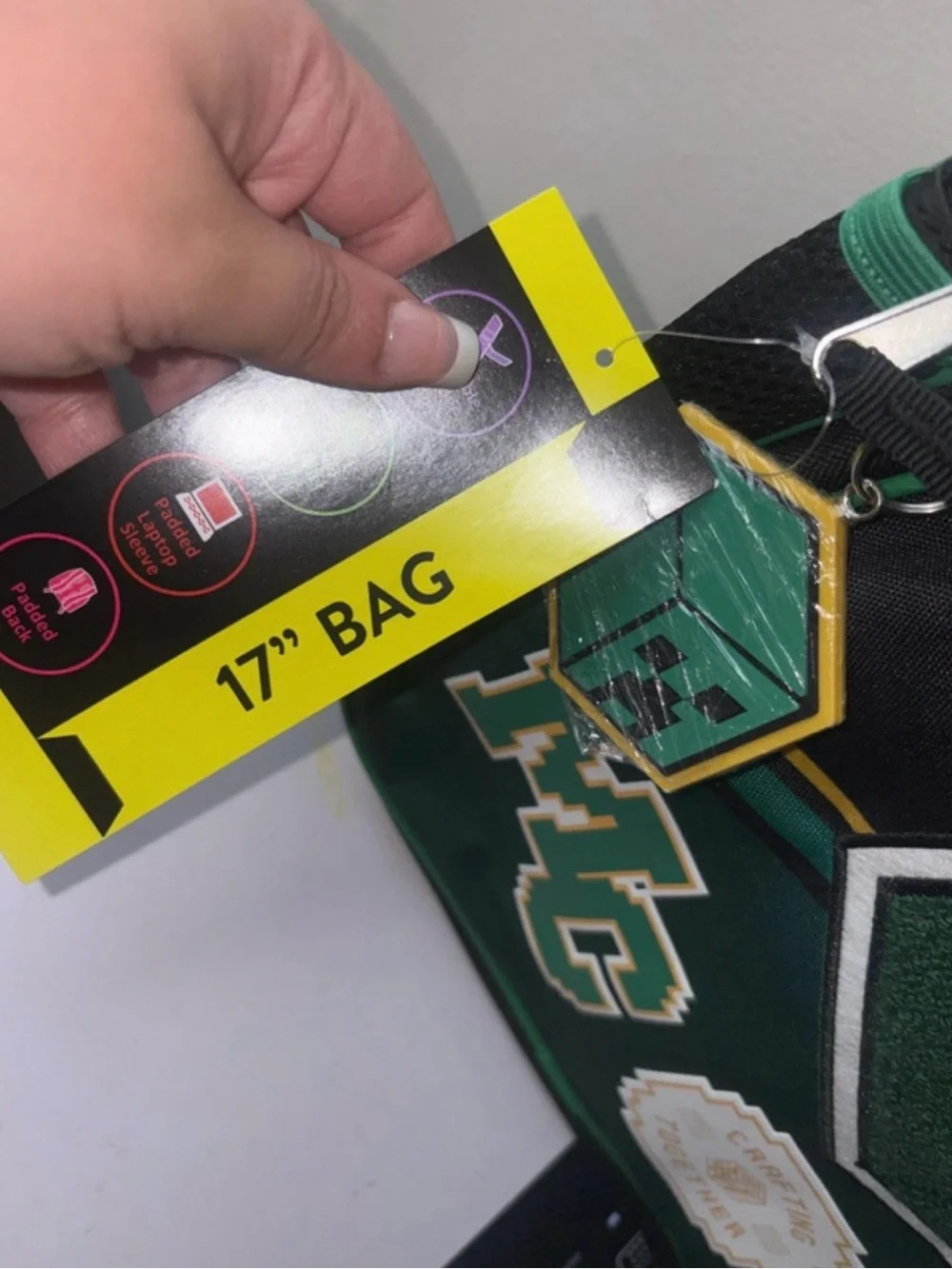 Boys Green & Black Backpack